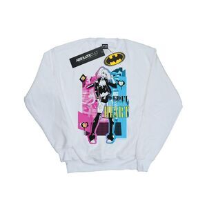 DC Comics Womens/Ladies Harley Quinn Rebel Heart Sweatshirt / White